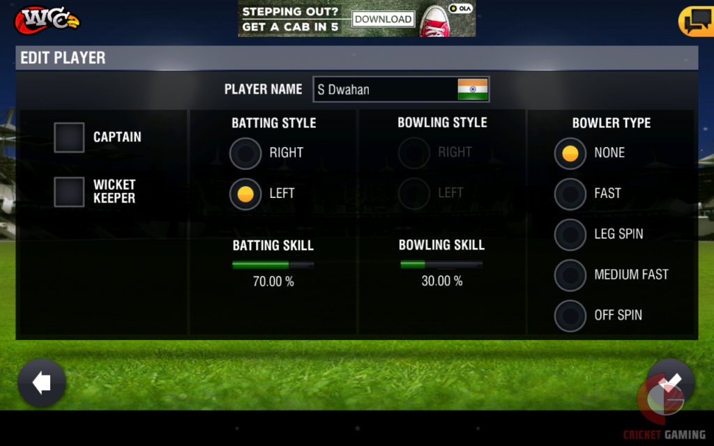 WORLD CRICKET CHAMPIONSHIP 2 screenshots